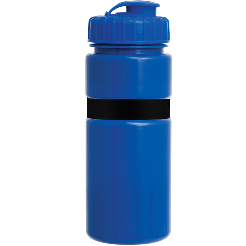 20oz Sportster Bottle with Silicone Gripper Band & Flip Top Lid