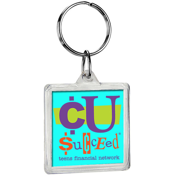 Square Crystal Keytag