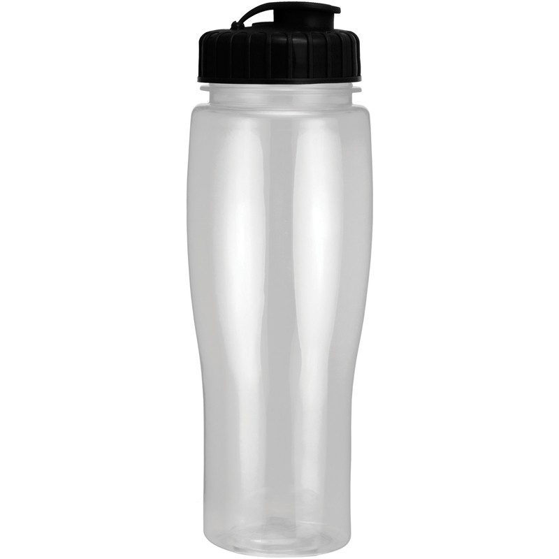 24Oz Translucent Contour Bottle With Flip Top Lid