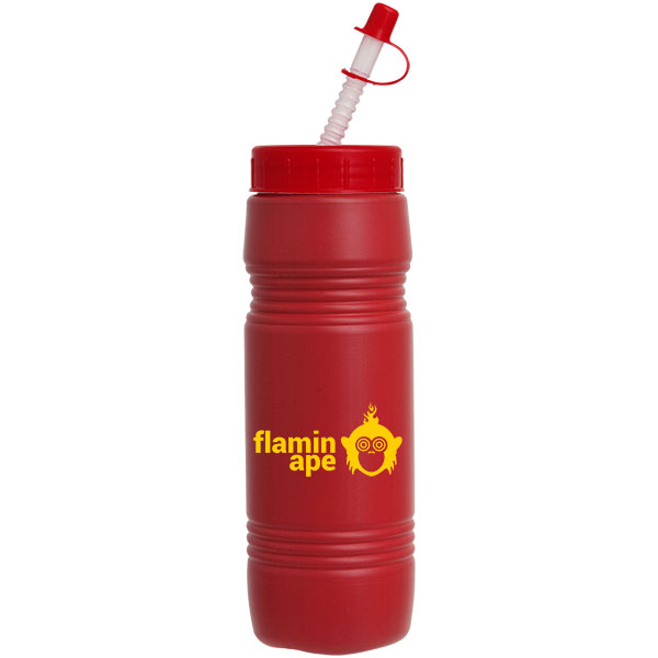 26Oz Recycled Bottle With Straw Tip Lid
