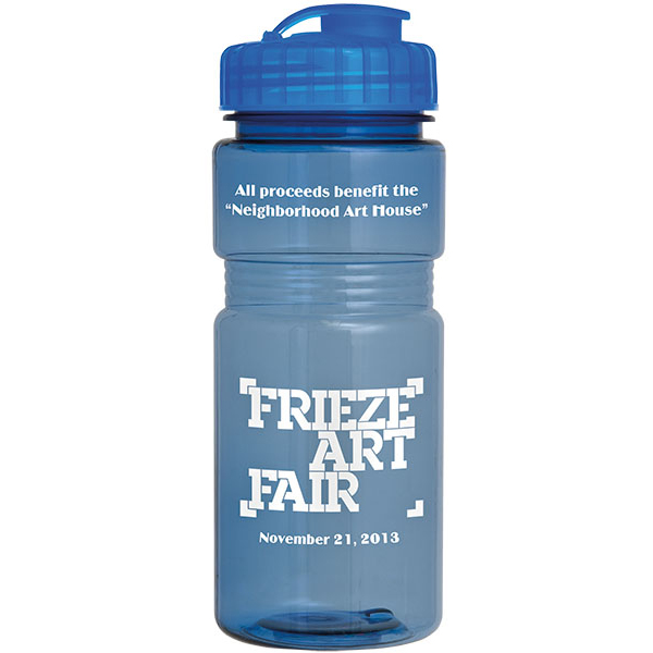 20oz Translucent Recreation Bottle with Flip Top Lid