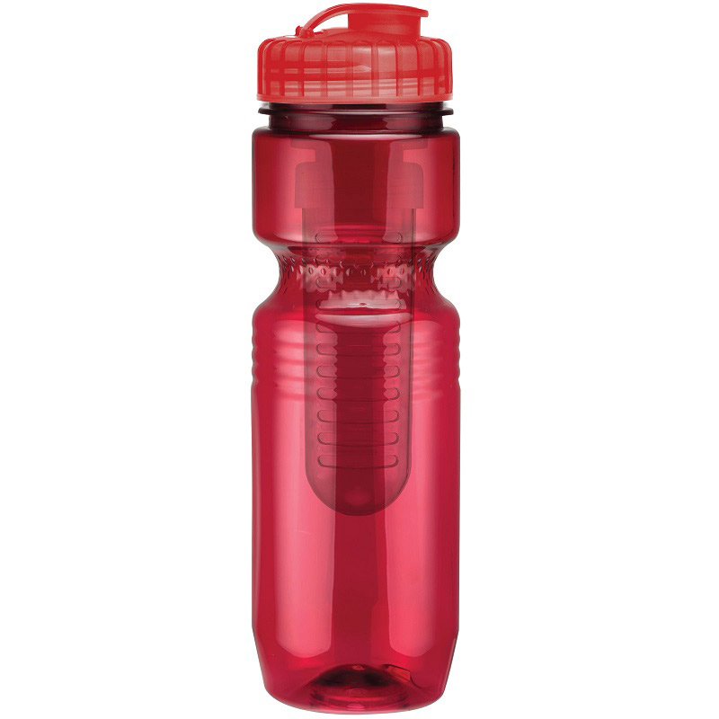 26oz Translucent Jogger Bottle with Flip Top Lid & Infuser