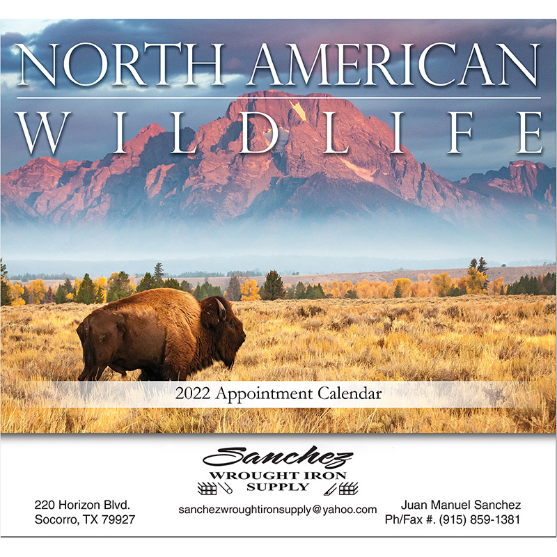North American Wildlife Stapled Wall Calendar
