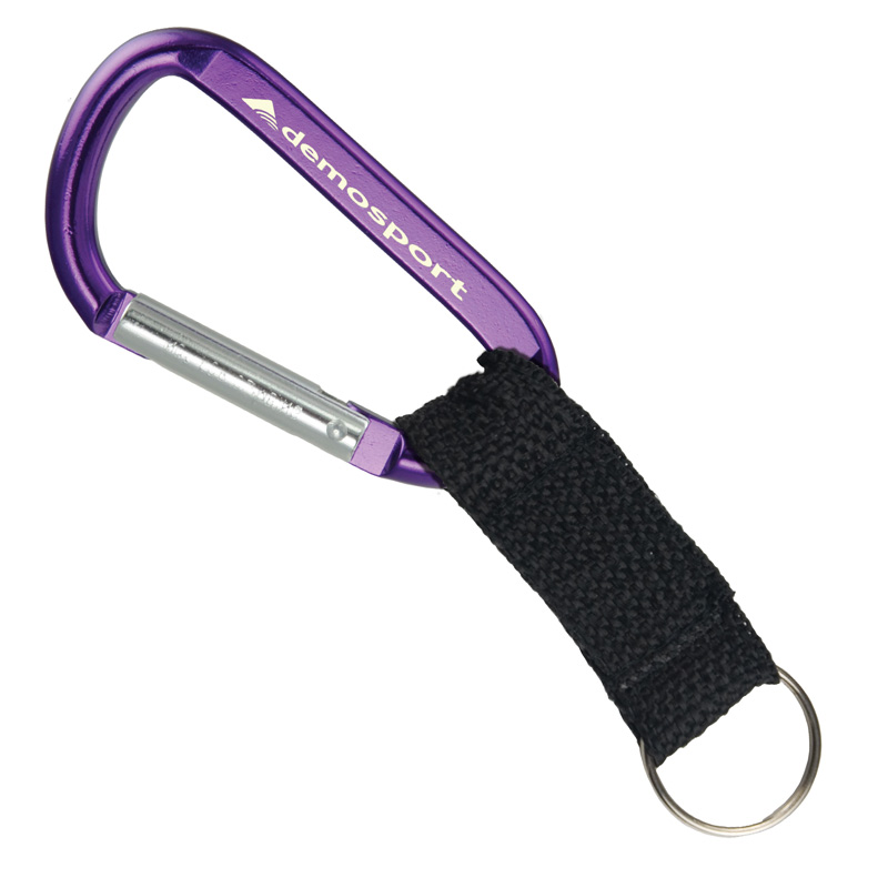 3 Inch Large Carabiner With Web Strap