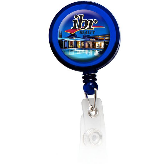 Round Domed Badge Holder With Slide On Clip