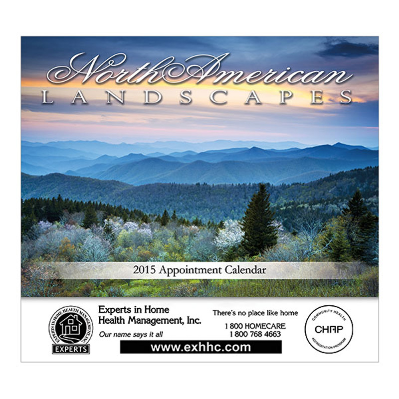 Landscapes Of North America Stapled Wall Calendar