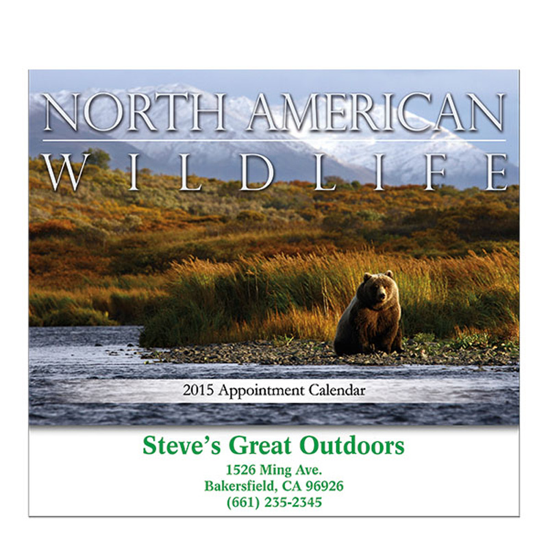 North American Wildlife Stapled Wall Calendar