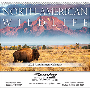 North American Wildlife Spiral Bound Wall Calendar