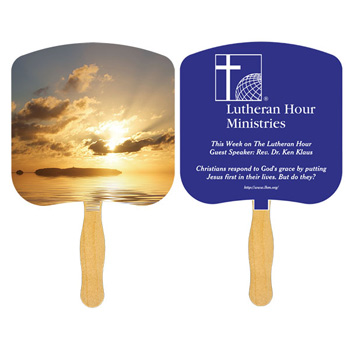 Sunrise Fan with one color imprint