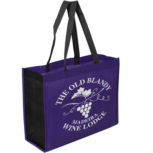 Two-Toned 16" X 12" + 6" Gusseted Tote Bag